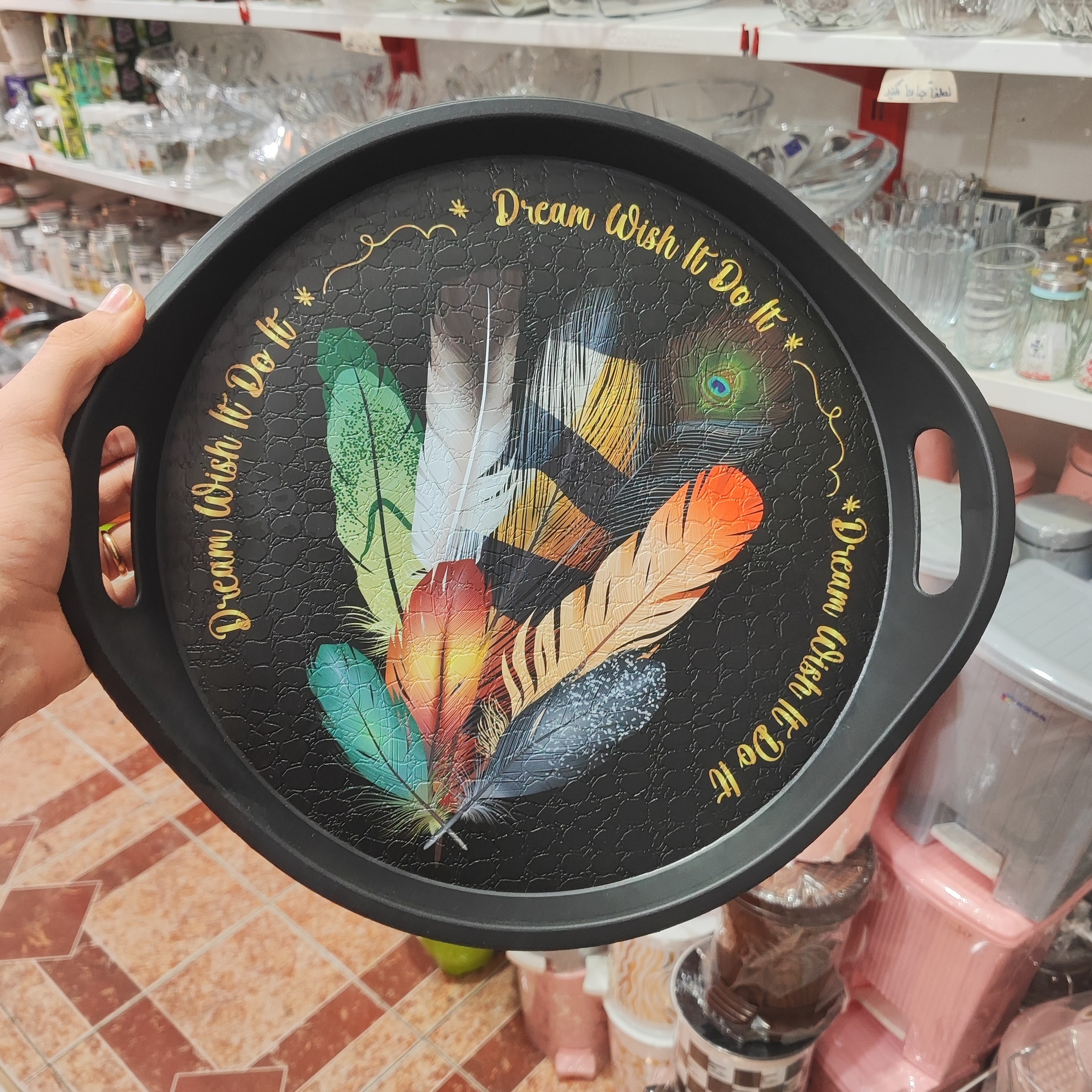 سینی دسته دار بزرگ حراجی