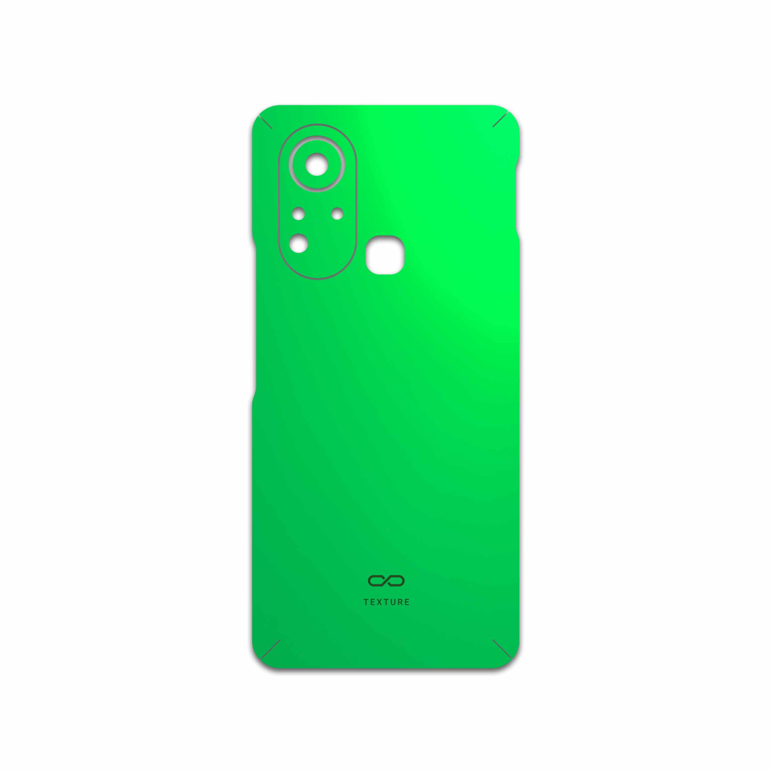 برچسب پوششی ماهوت مدل Matte-Green مناسب برای گوشی موبایل اینفینیکس Hot 11s