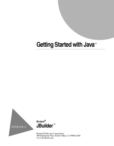 خرید و دانلود نسخه کامل کتاب getting started with java