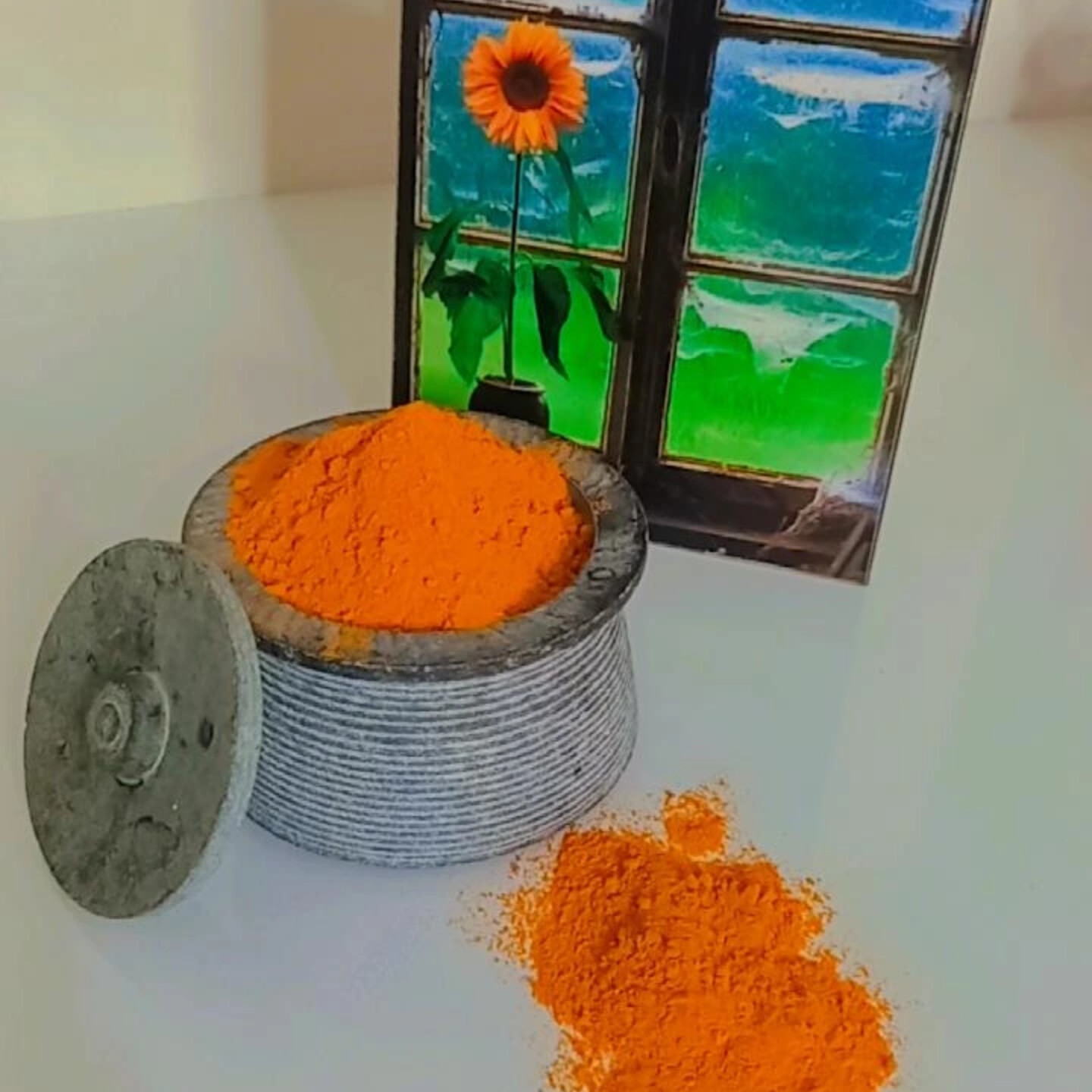 زردچوبه هندی اصل تازه و خوشرنگ و طعم بی نظیر بدون ناخالصی(100)گرم