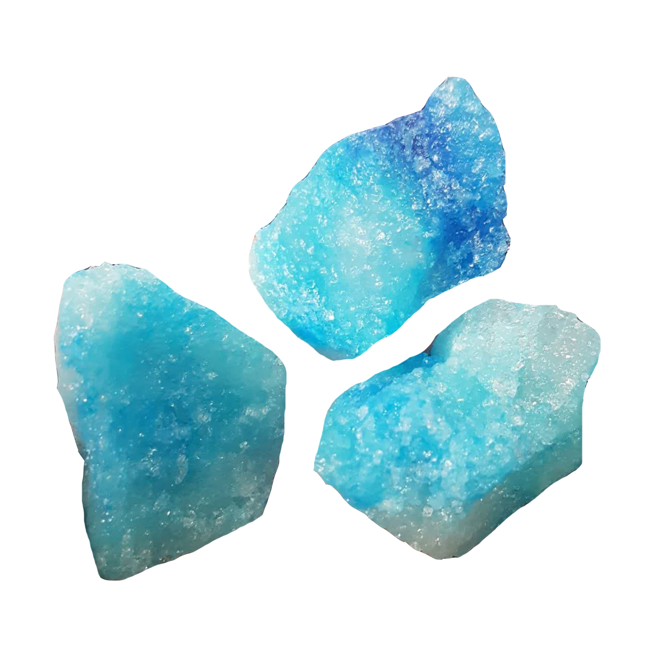 سنگ نمک دکوری مدل کریستالی طرح برفی کد BA12 بسته 3 عددی