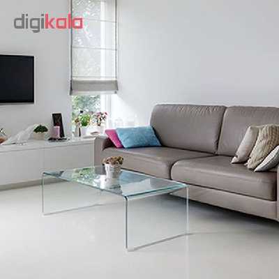 میز جلو مبلی شیشه خم اطلس 12 میل طول 110 سانتی متر