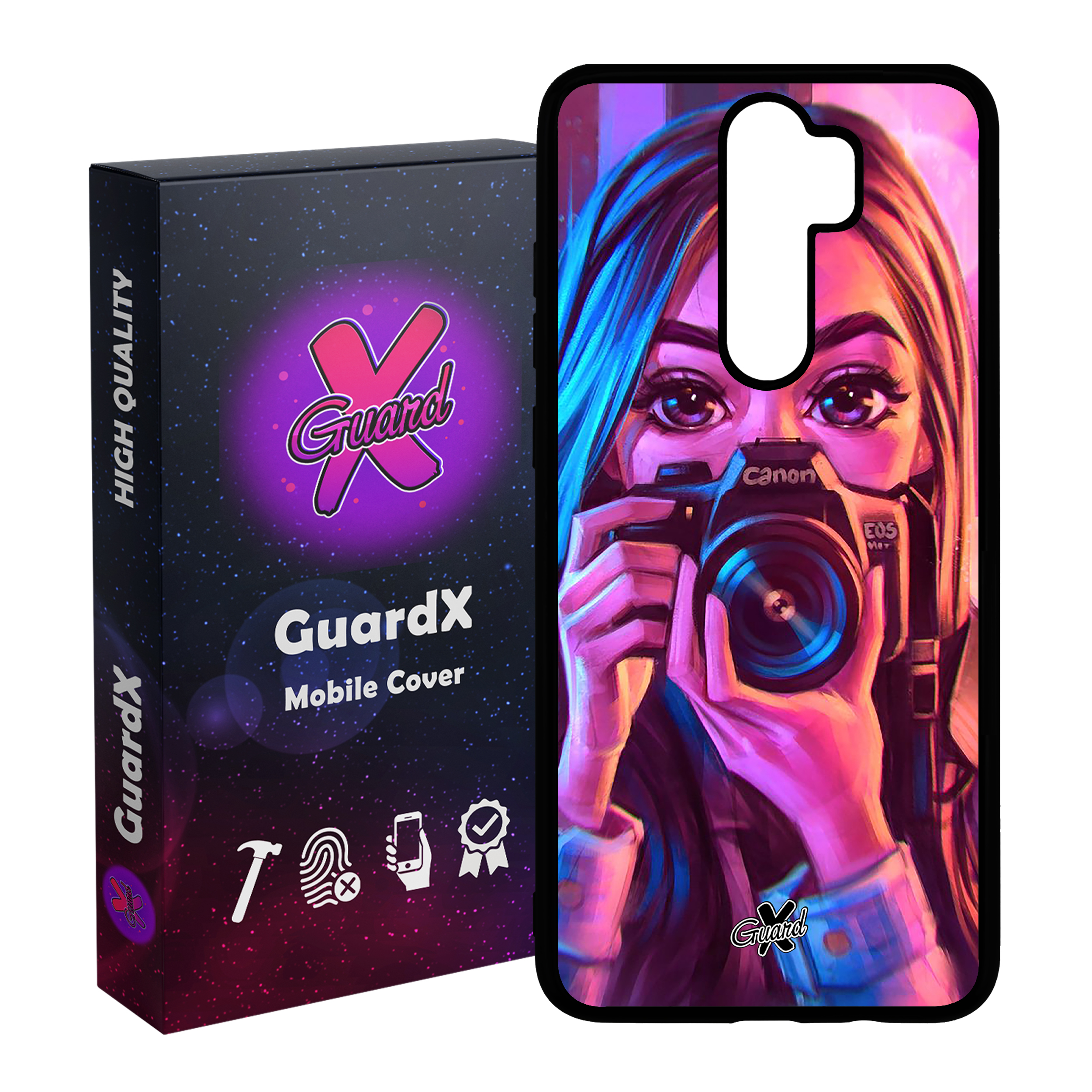 کاور گارد ایکس طرح دختر مدل Glass10288 مناسب برای گوشی موبایل شیائومی Redmi Note 8 Pro