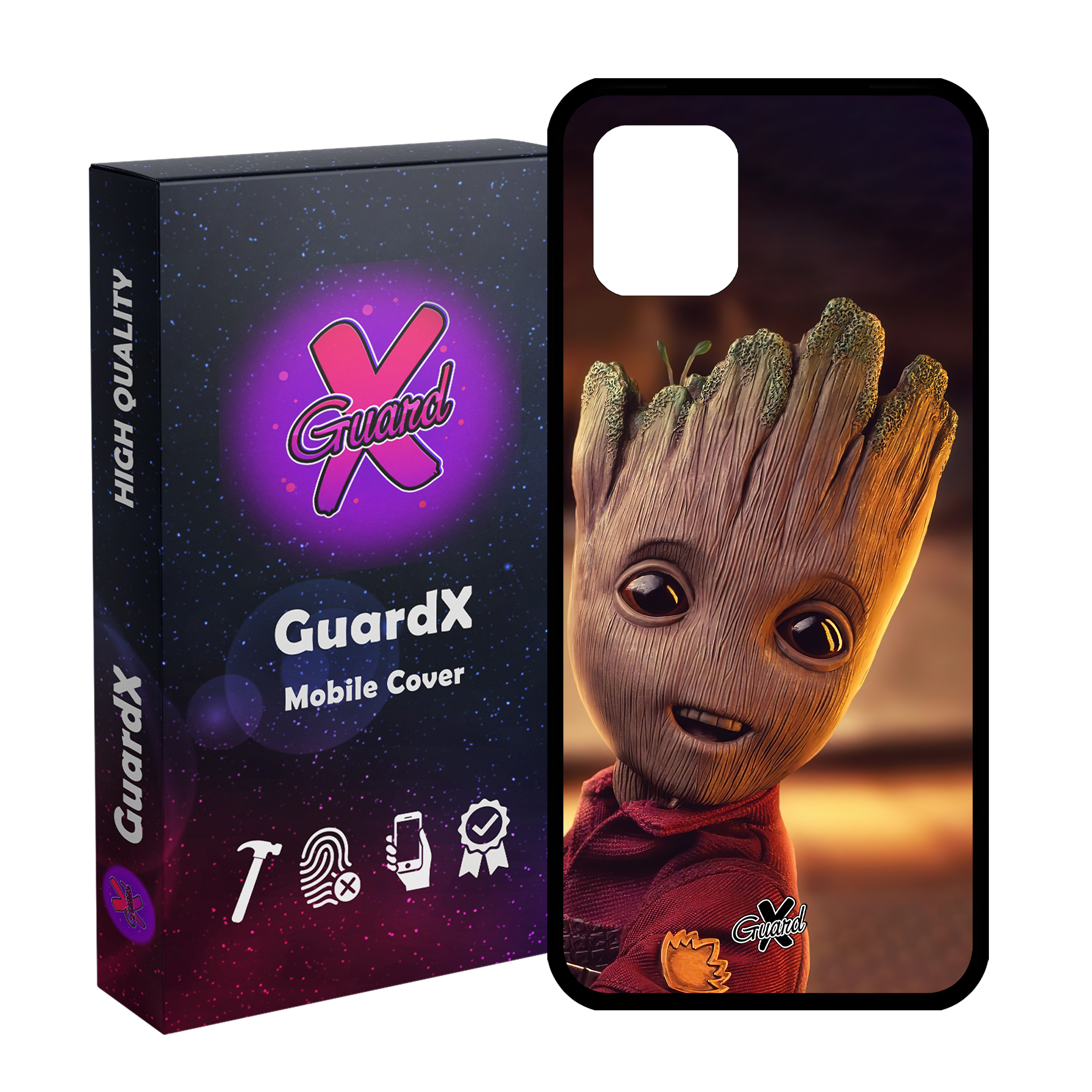 کاور گارد ایکس طرح Groot مدل Glass10479 مناسب برای گوشی موبایل سامسونگ Galaxy Note 10 Lite / A81