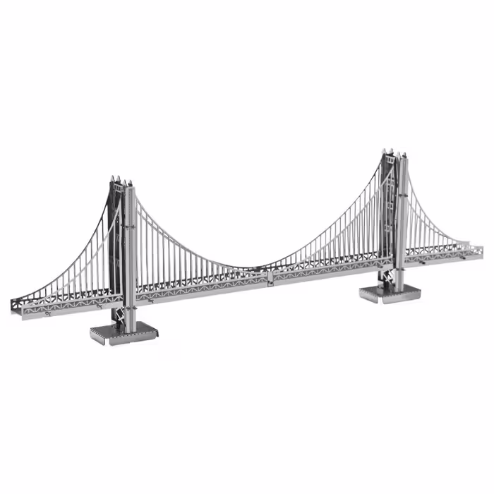 پازل سه بعدی فلزی مدل Golden Gate Bridge