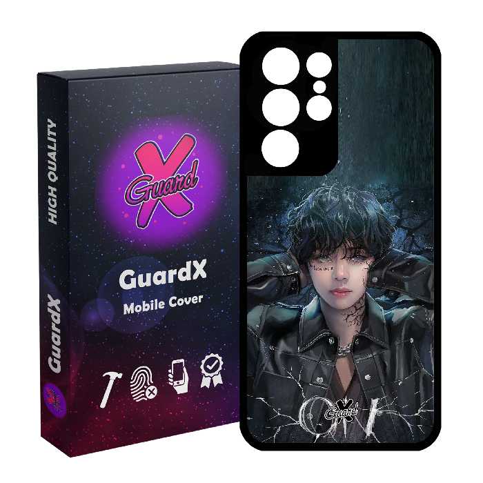 کاور گارد ایکس طرح Girl مدل Glass10374 مناسب برای گوشی موبایل سامسونگ Galaxy S21 Ultra