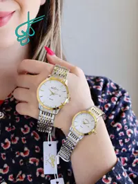 خرید ست ساعت مردانه زنانه الکسا Alexa ضدآب موتور ژاپن رنگ ثابت بند قفلی تاریخ دار کیفیت عالی همراه با جعبه و پاکت اصلی و یکسال گارانتی کد 2116265 - ردگل