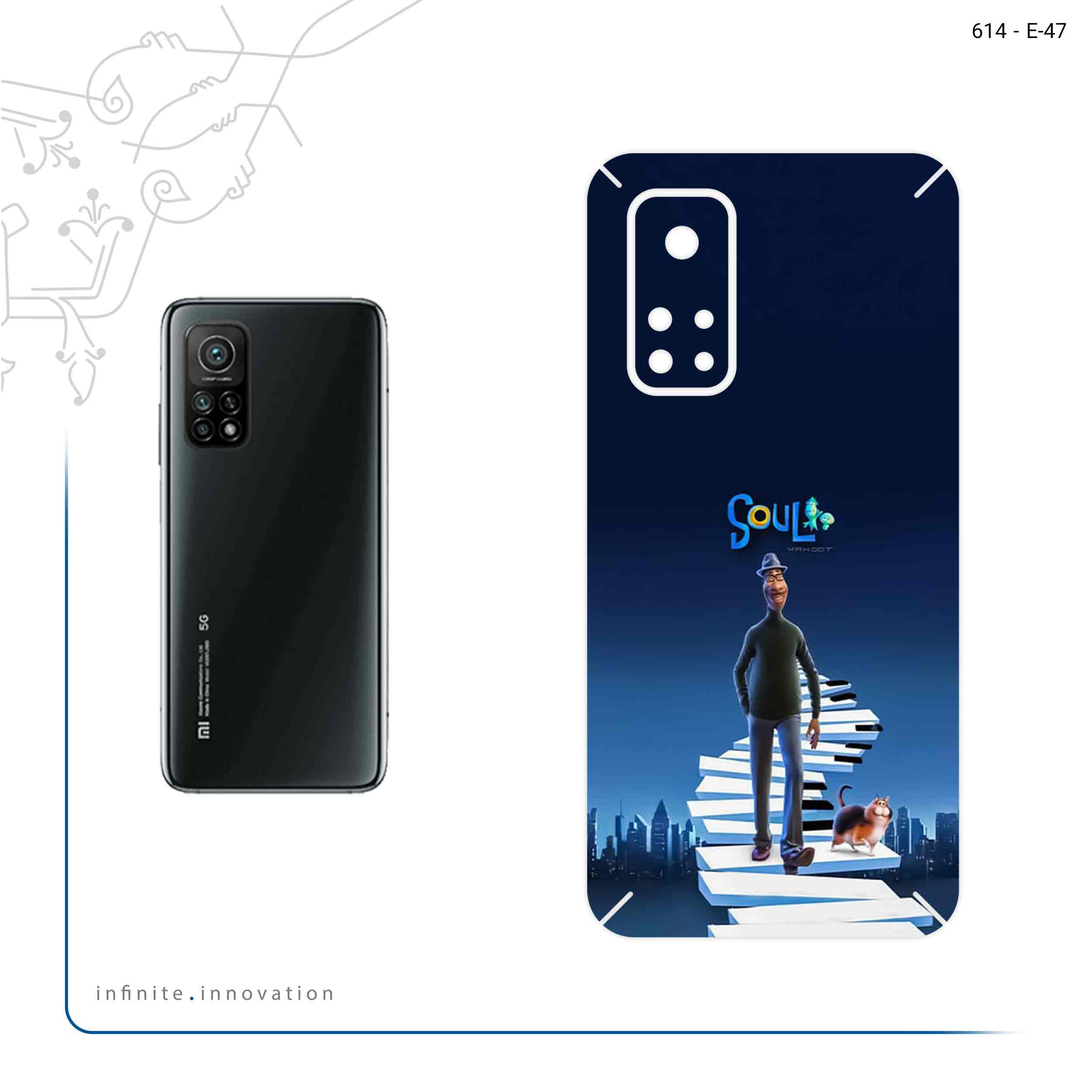 برچسب پوششی ماهوت مدل soul مناسب برای گوشی موبایل شیائومی Mi 10T 5G