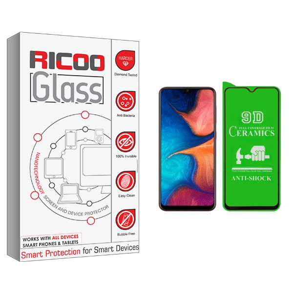 محافظ صفحه نمایش سرامیکی ریکوو مدل  HD مناسب برای گوشی موبایل سامسونگ Galaxy A20