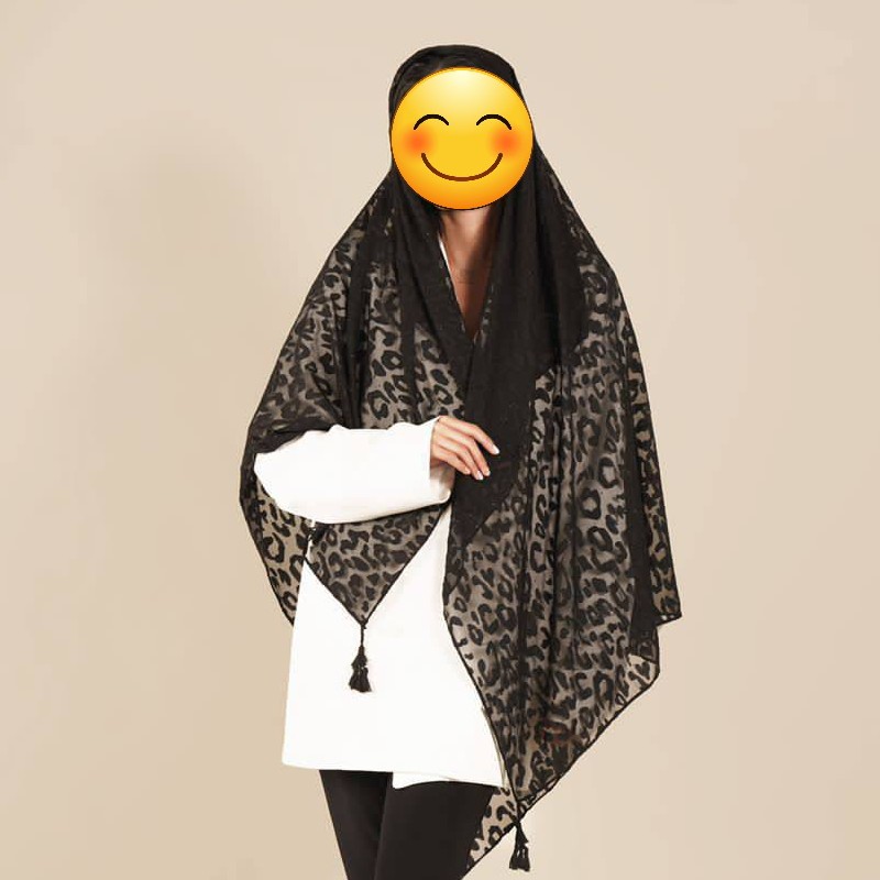 روسری مجلسی حریر نگین کوب