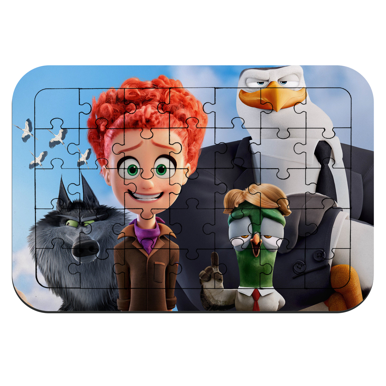 پازل 35 تکه طرح انیمیشن لک لک ها مدل NI1642