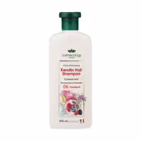 شامپو کراتینه موهای رنگ شده کاسمکولوژی مدل Pomegranate حجم 400 میلی لیتر