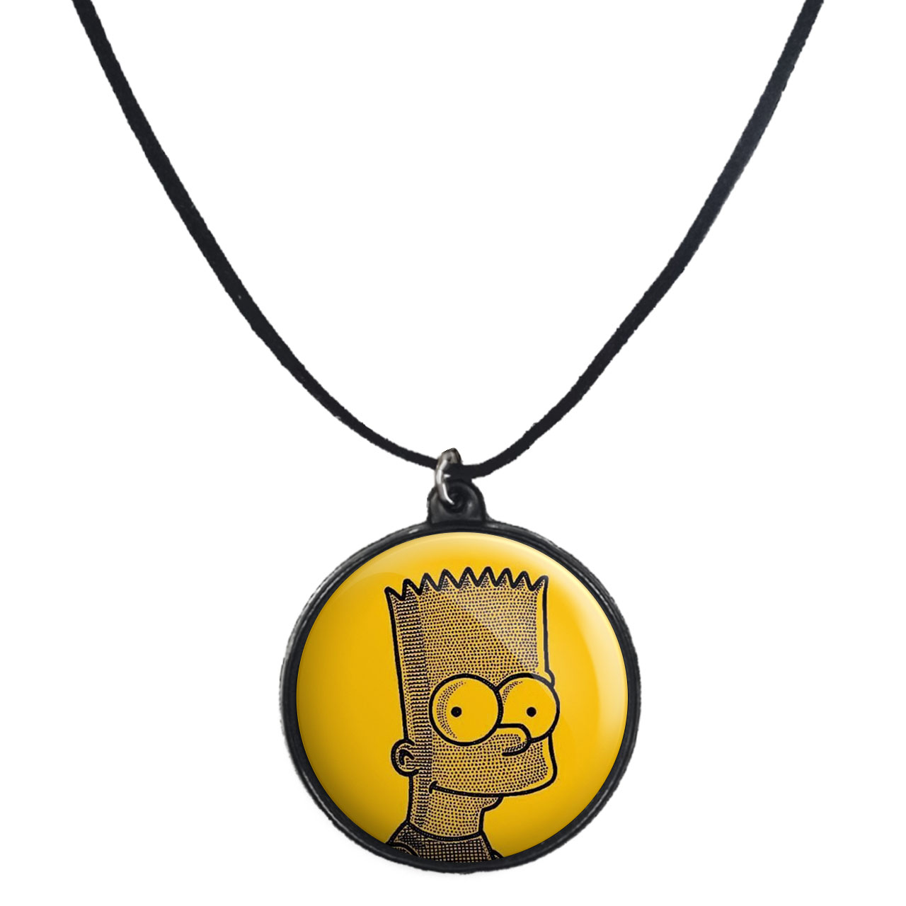 گردنبند پرمانه طرح سیمپسون ها کد pmb.21335 مدل دو طرفه