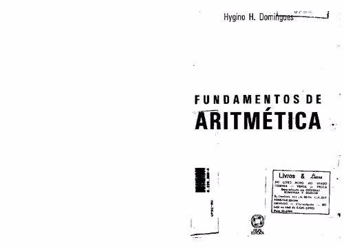 خرید و دانلود نسخه کامل کتاب Fundamentos de Aritmética