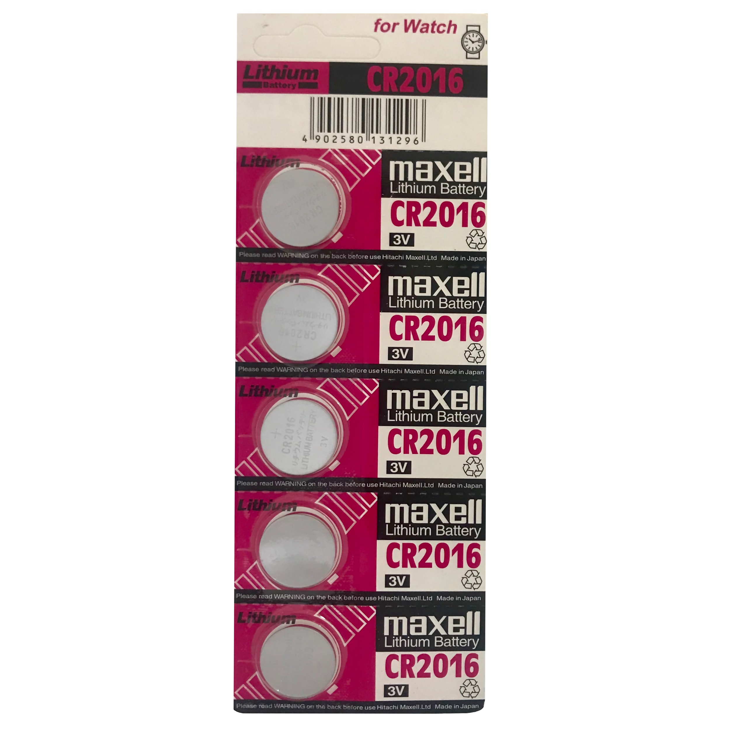 باتری سکه ای  مدل CR2016 بسته 5 عددی