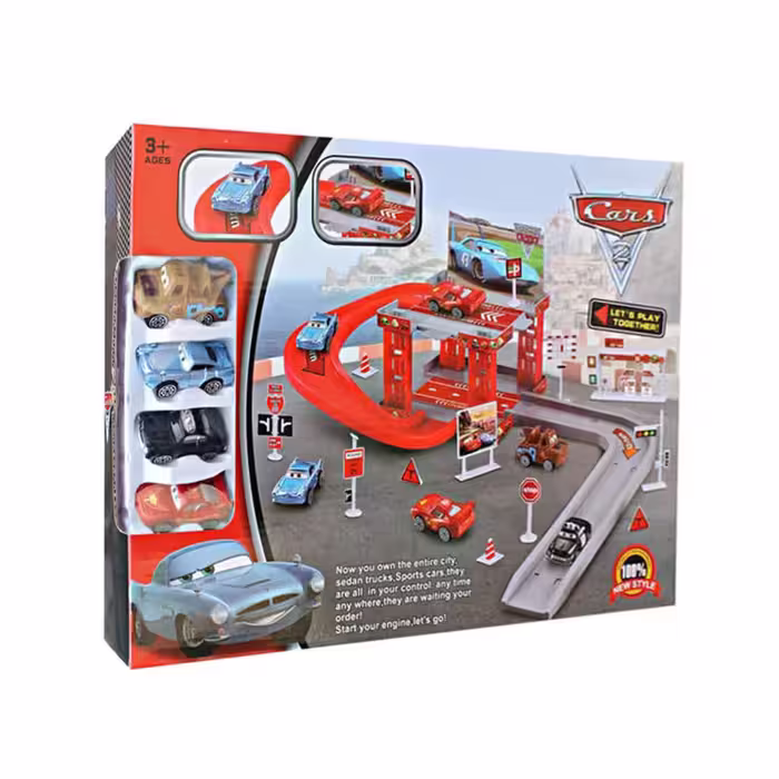 کیت ماشین بازی طرح پارکینگ مدل مک کویین کد CY180 | چاوه