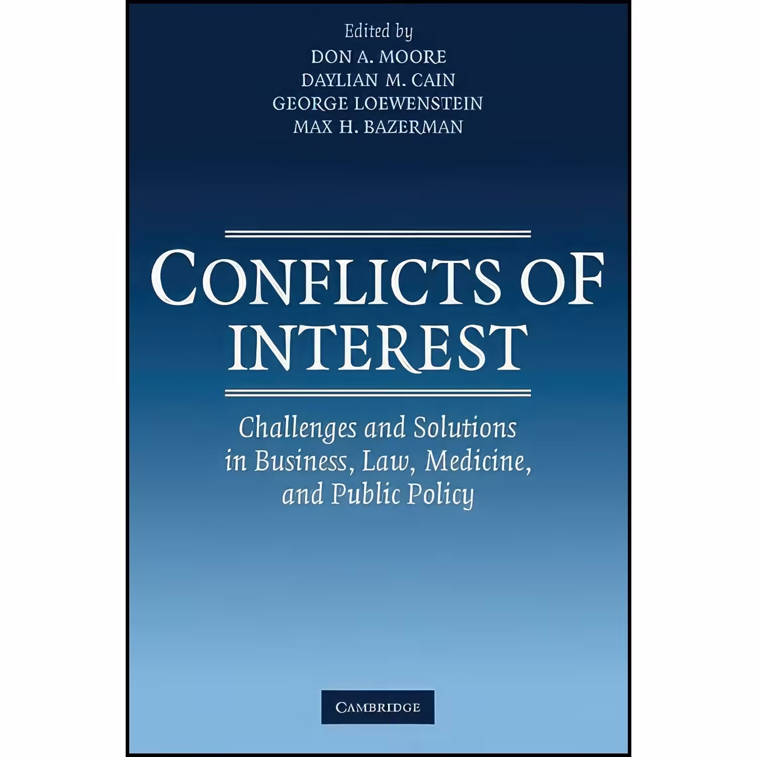 کتاب زبان اصلی Conflicts of Interest اثر جمعی از نویسندگان