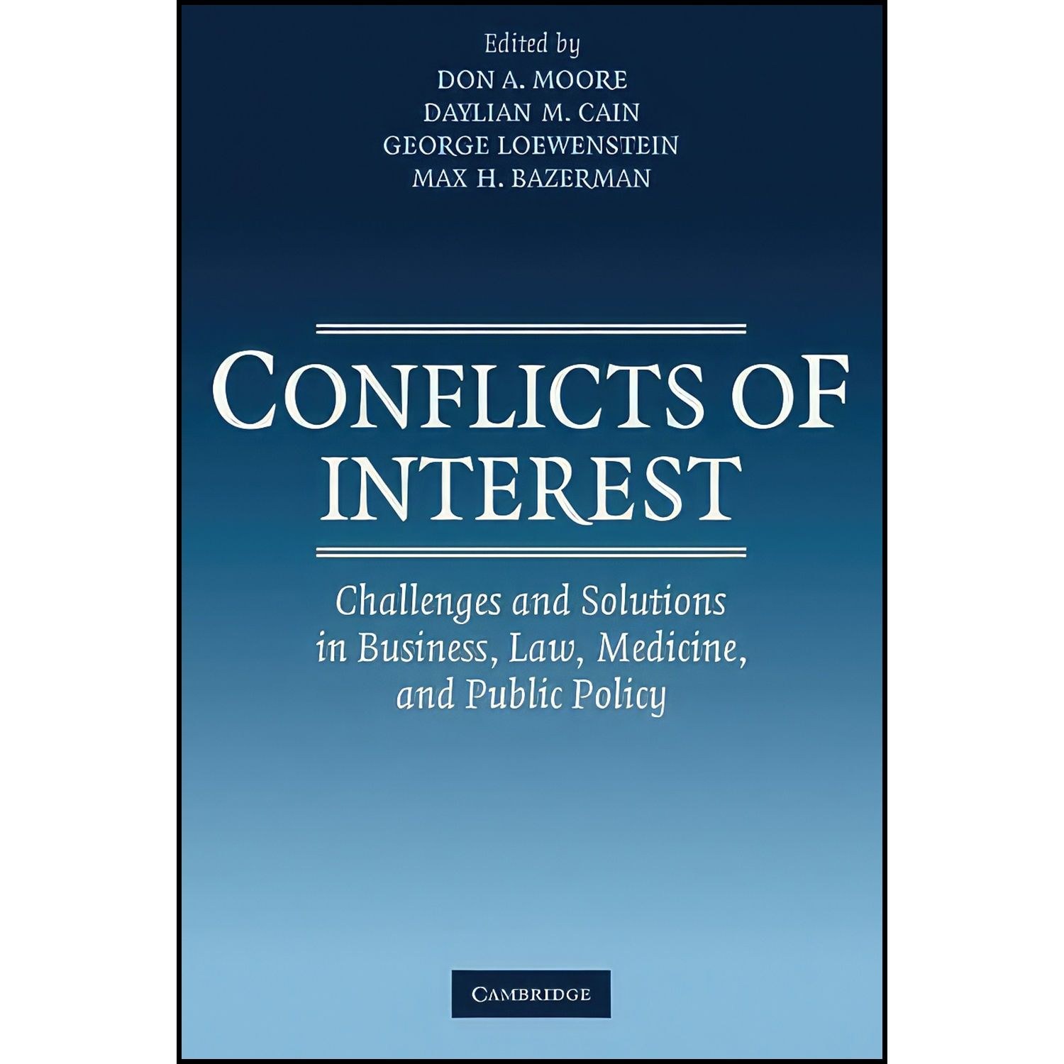 کتاب زبان اصلی Conflicts of Interest اثر جمعی از نویسندگان