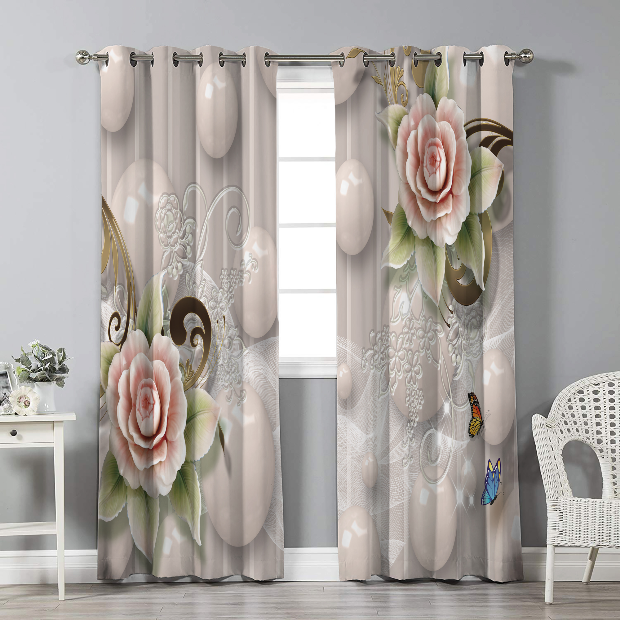 پرده نیروانا مدل pl1753 سایز 280 × 140 سانتی متر