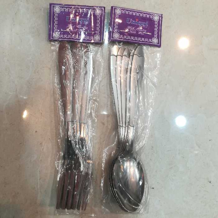 قاشق چنگال طرح میخک استیل یونیک ضخیم  