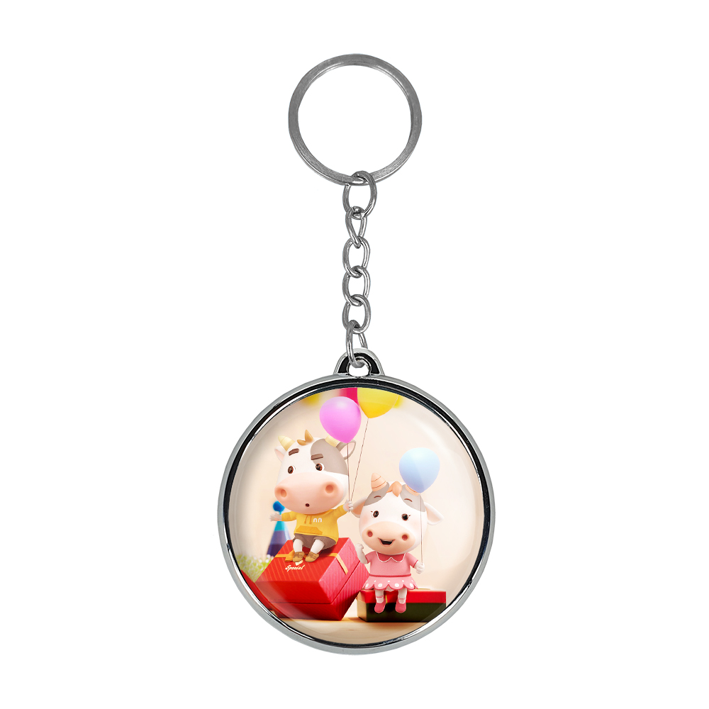 جاکلیدی خندالو طرح گاو مدل دوطرفه کد 34063407