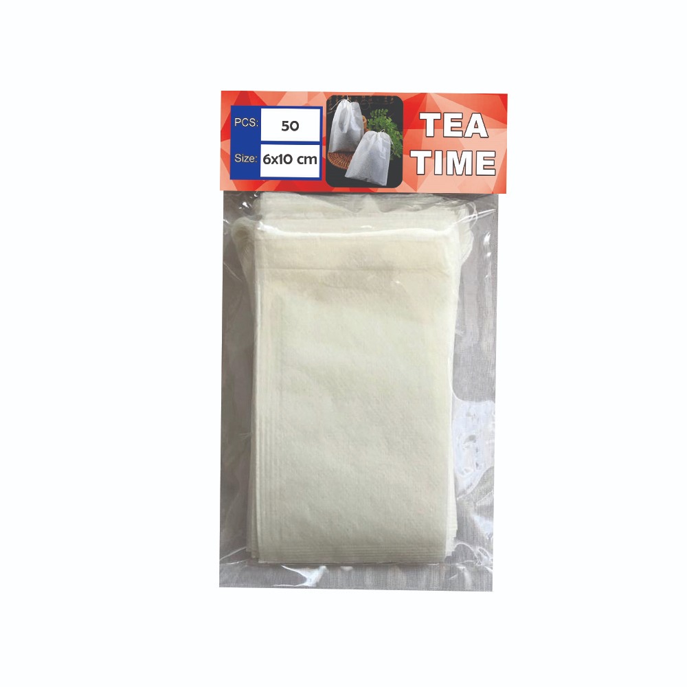 فیلتر چای مدل نخ جمع شو کد 11x6 بسته 50 عددی