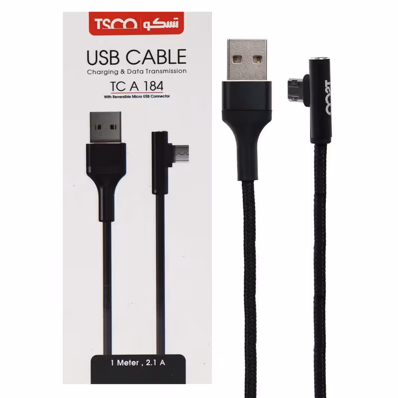 کابل میکرو یو اس بی TSCO TC-A184 1m
