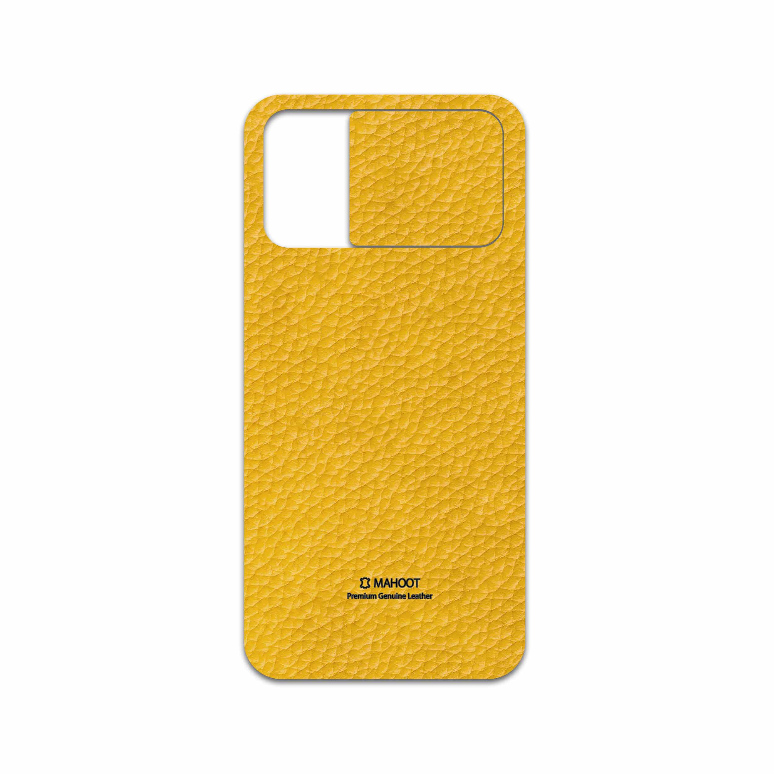 برچسب پوششی ماهوت مدل Mustard-Leather مناسب برای گوشی موبایل شیائومی Poco M3