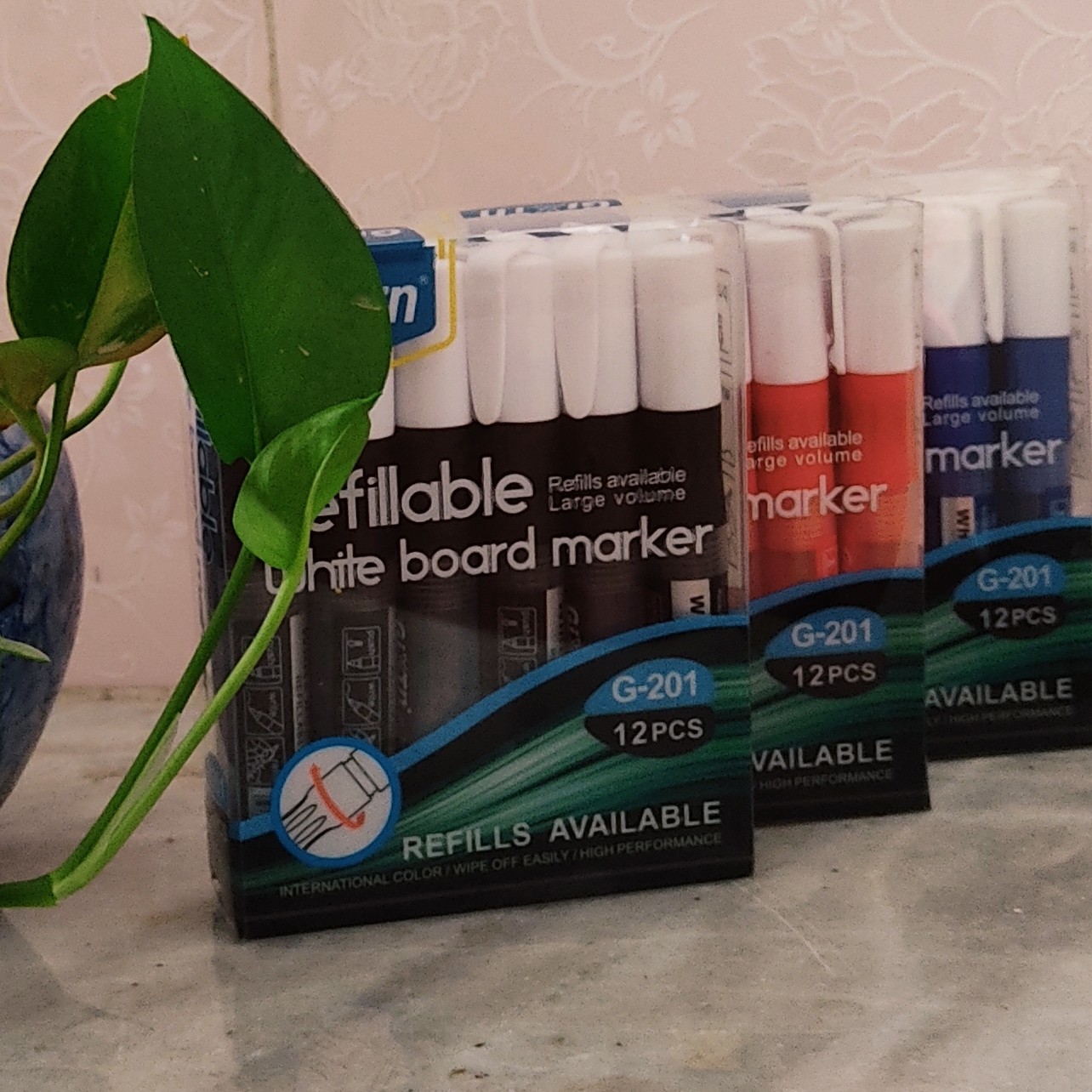 ماژیک وایت برد 12تایی پمپی