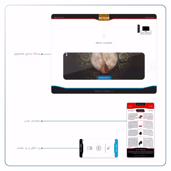 برچسب پوششی ماهوت مدل Setar-Daf-Instruments مناسب برای تبلت اپل iPad Pro 11 (GEN 2) 2020 A2230
