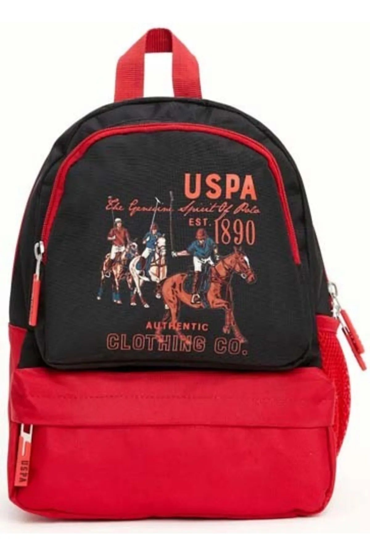 کیف مدرسه قرمز مردانه و زنانه پایه. Polo Assn 22043 دارای مجوز اصلی U.S. Polo Assn.