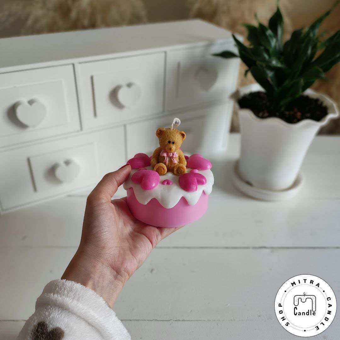 شمع کیک ولنتاین 