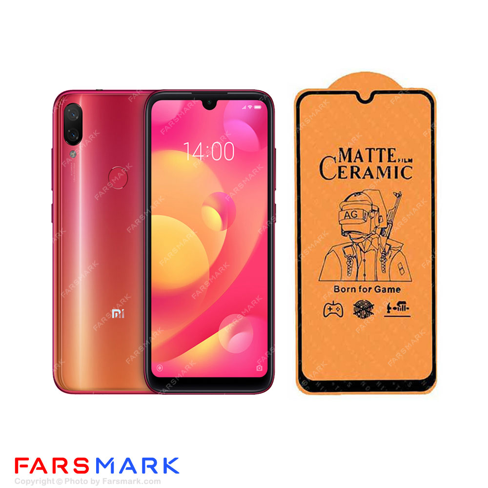 گلس سرامیکی مات گوشی شیائومی Xiaomi Mi Play