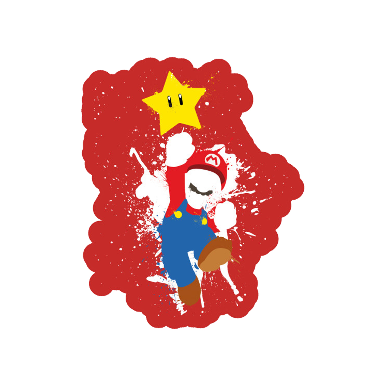 استیکر تزئینی موبایل طرح ماریو کد STM535