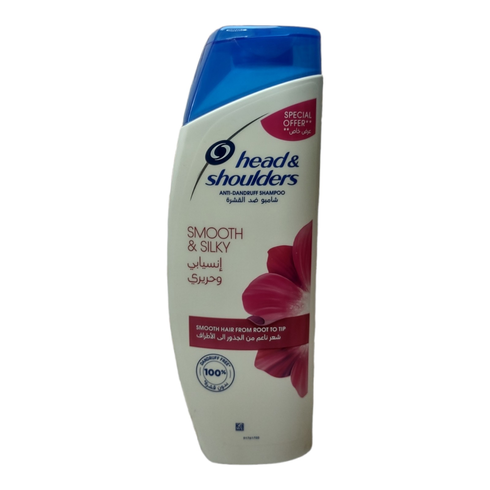 شامپوو نرم کننده هد اند شولدرز عربی مدل smooth and silky ضد شوره 400میل مناسب موهای خشک ، کدر و بد حالت