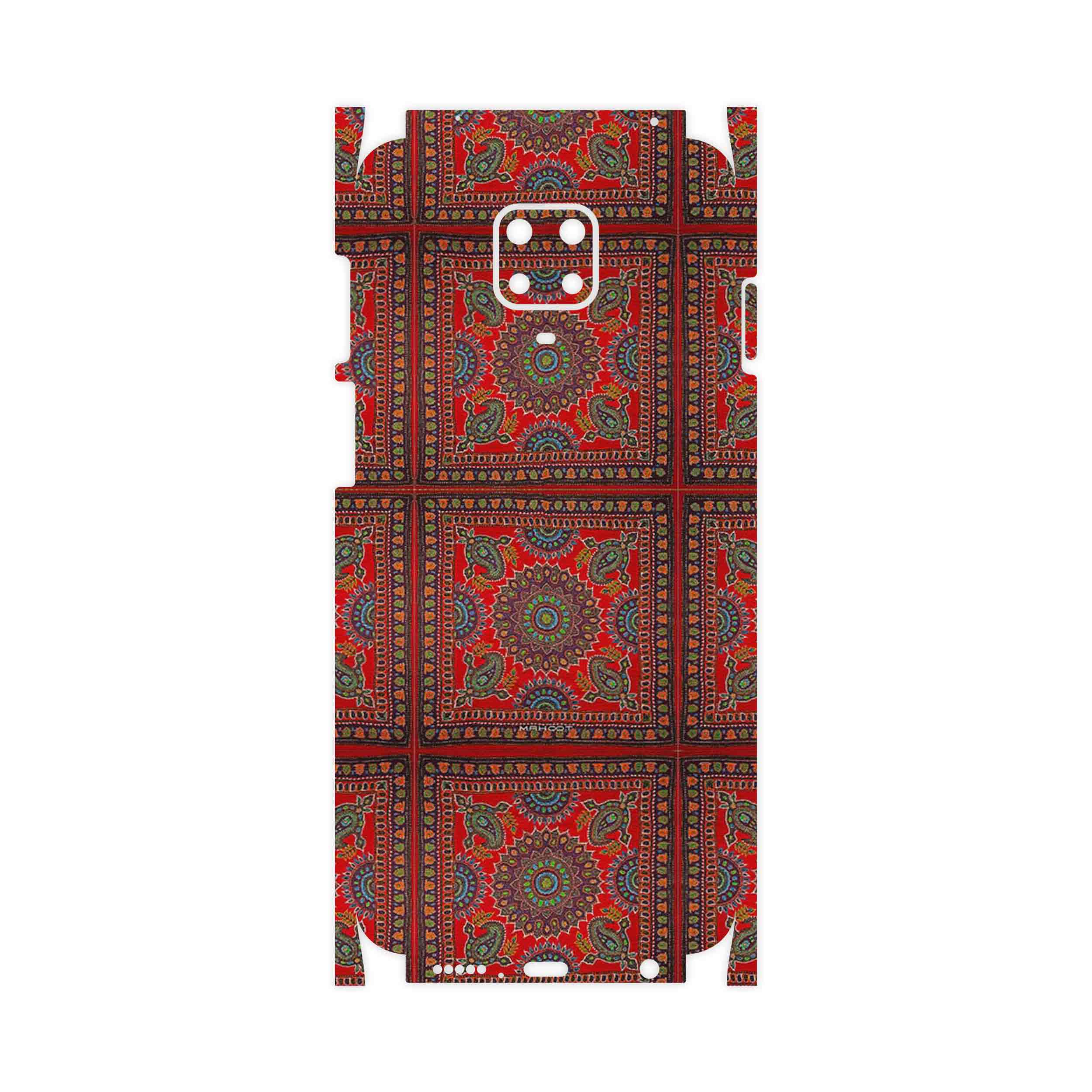 برچسب پوششی ماهوت مدل Embroidered Rug-FullSkin مناسب برای گوشی موبایل شیائومی Redmi Note 9 Pro