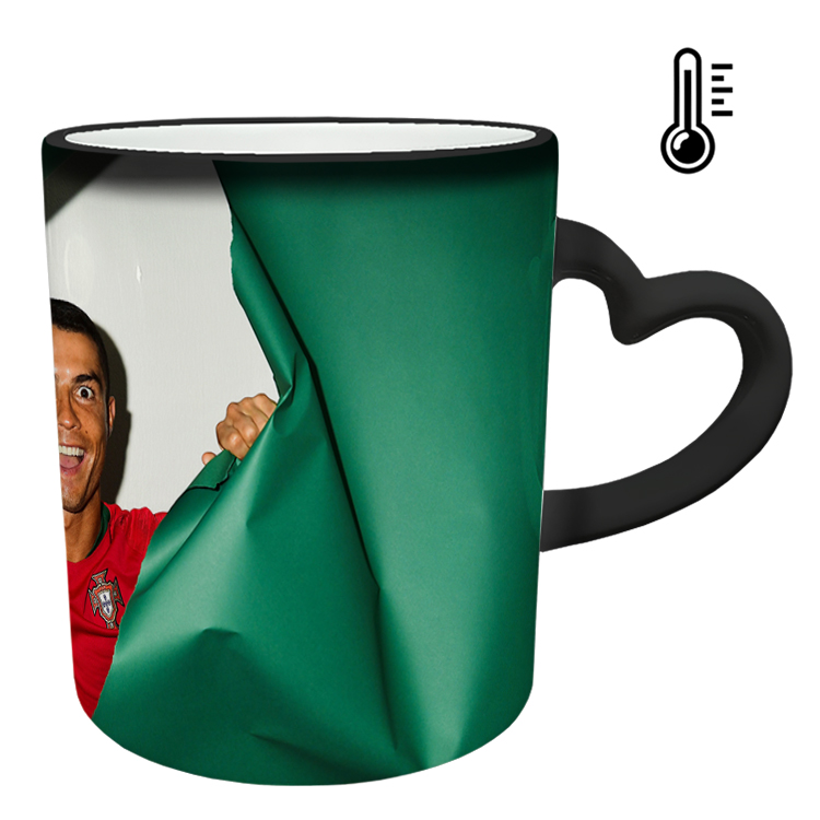 ماگ حرارتی مدل دسته قلبی طرح رونالدو کد 50