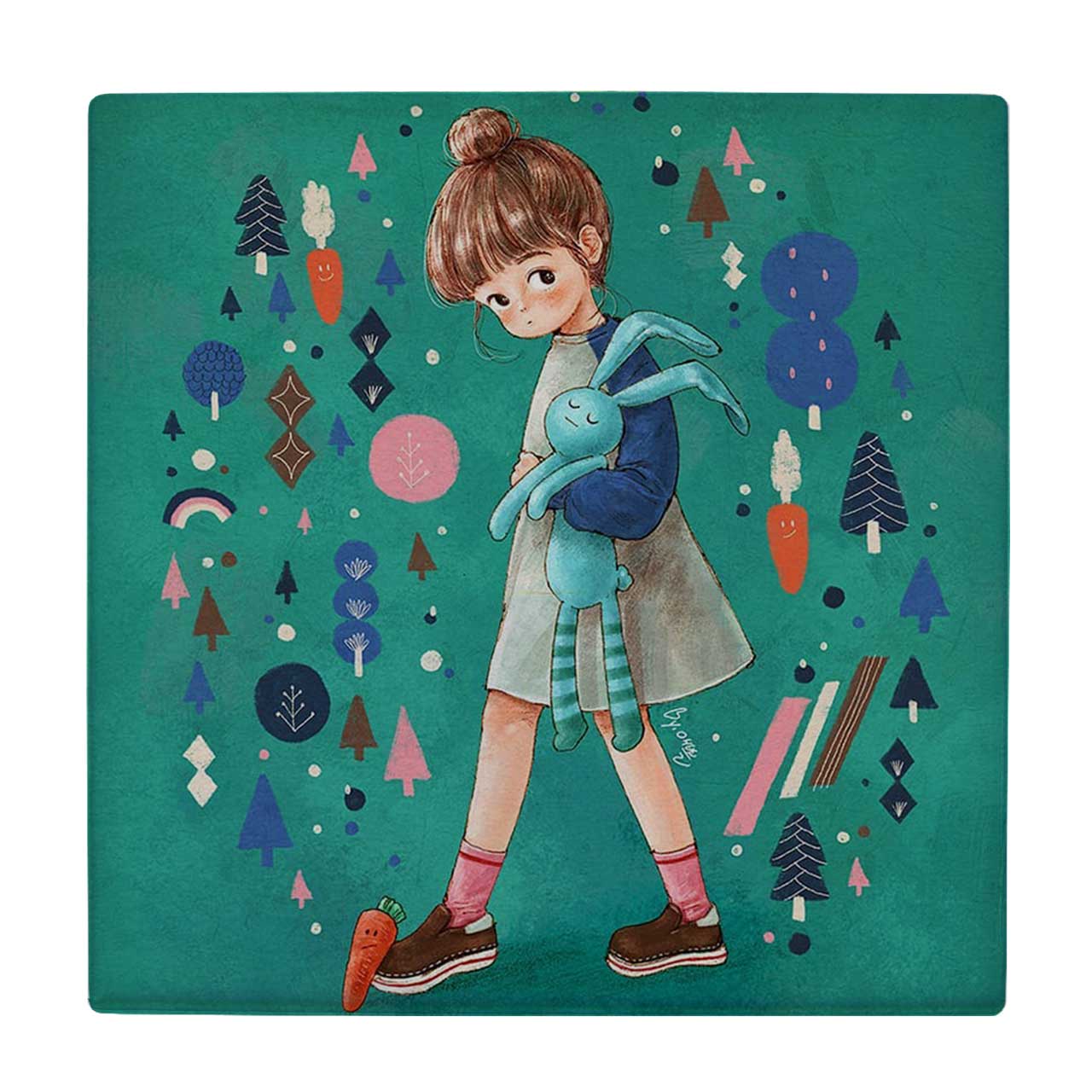 کاشی کارنیلا مدل دختر فانتزی کد wkk5041