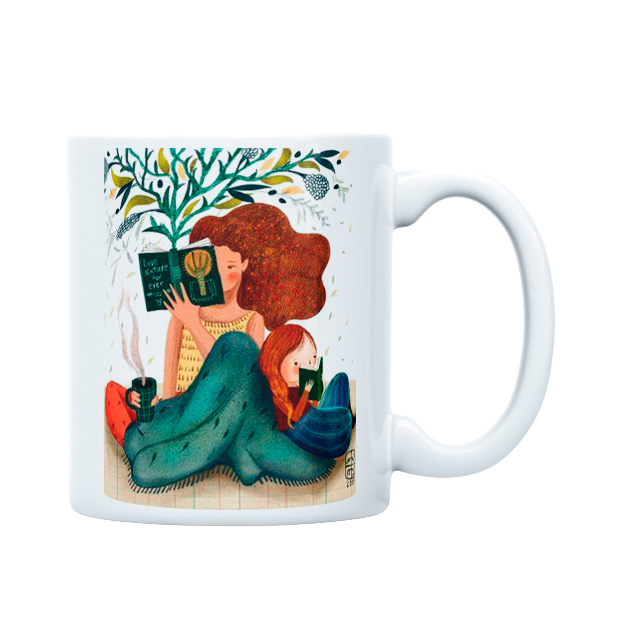 ماگ مدل مادر کتابخوان کد m2001