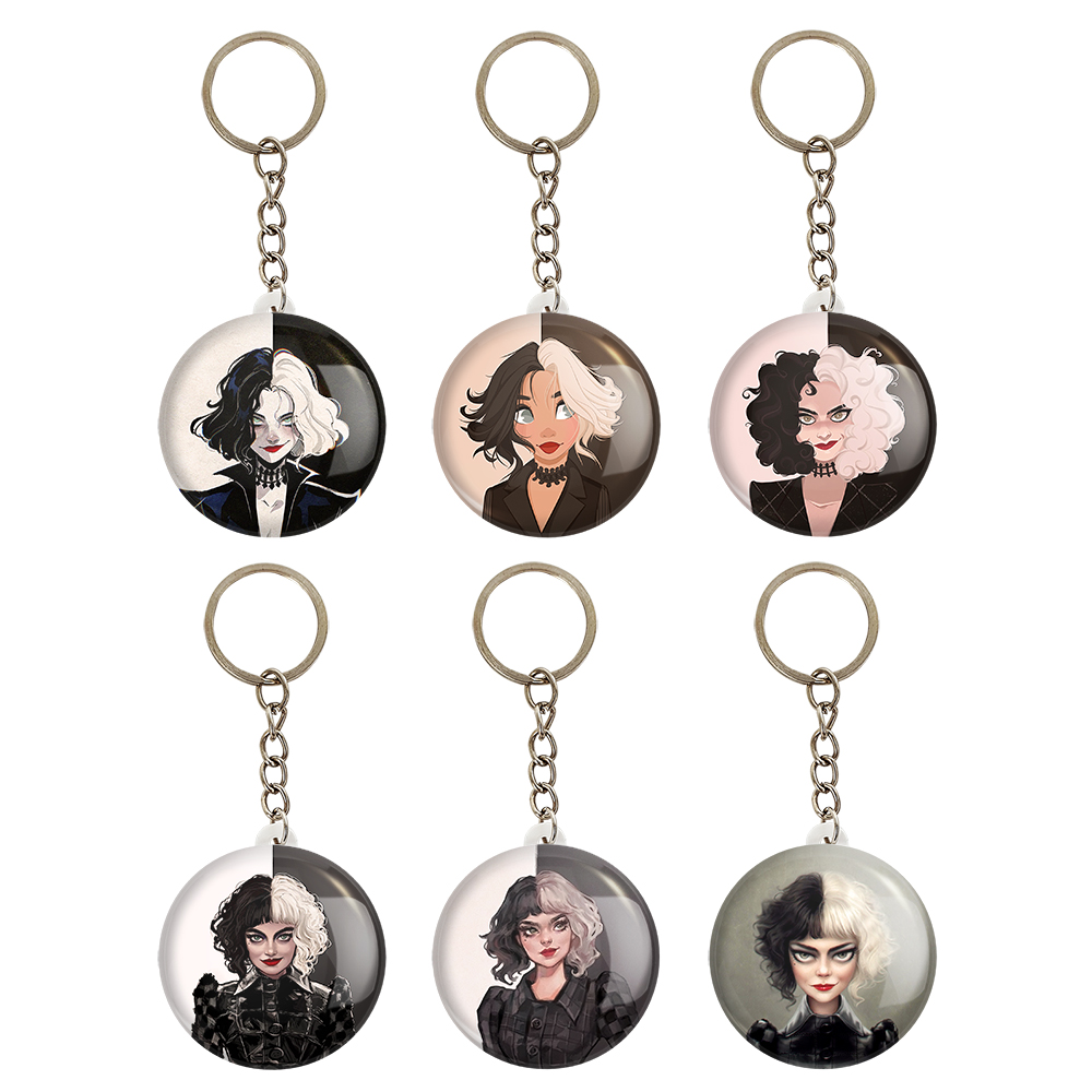 جاکلیدی خندالو مدل کروئلا Cruella کد 397A مجموعه 6 عددی