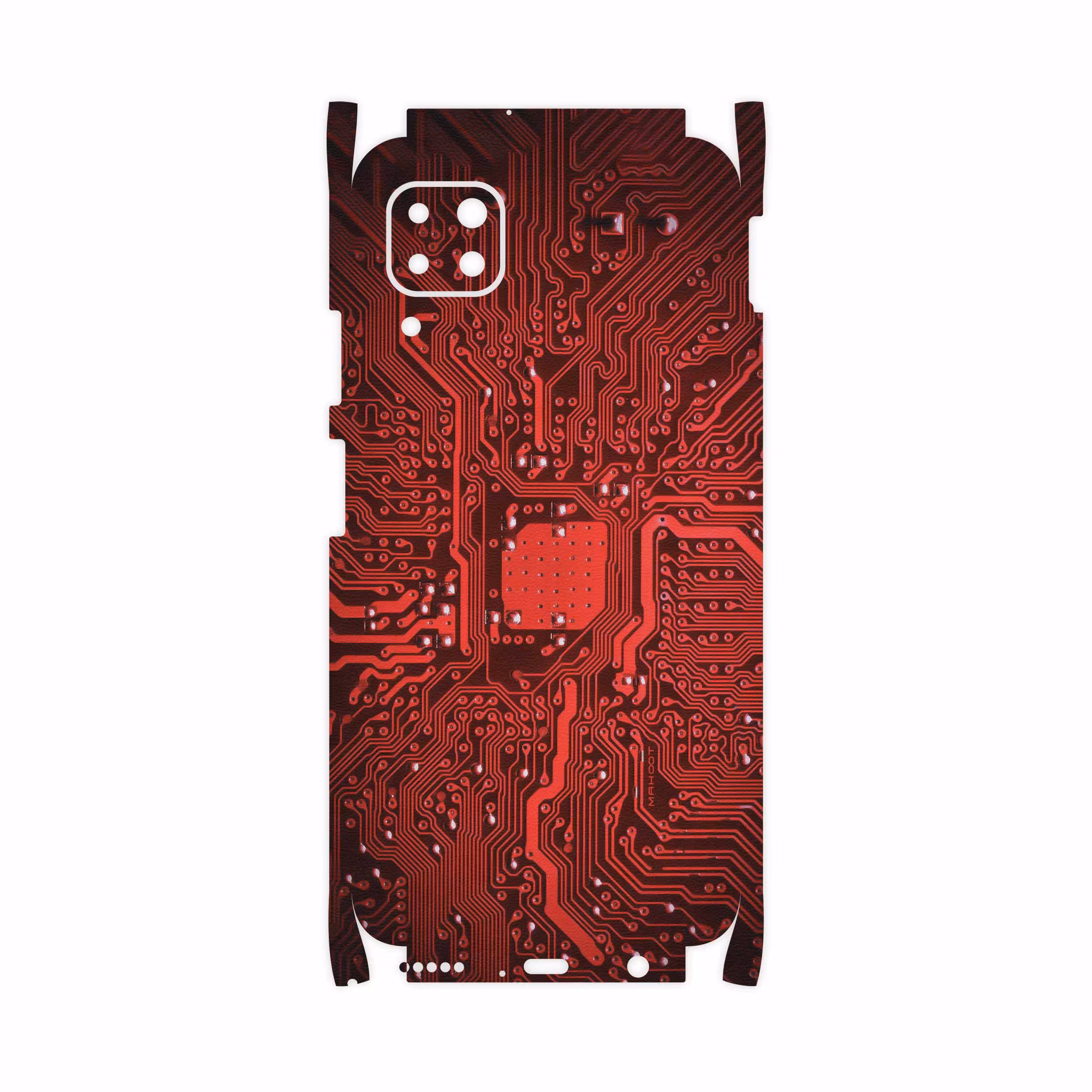 برچسب پوششی ماهوت مدل Red Printed Circuit Board-FullSkin مناسب برای گوشی موبایل هوآوی Nova 7i