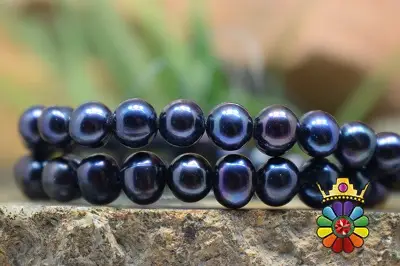 رشته مروارید سیاه سایز 7