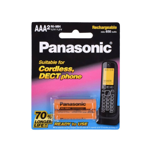 باطری نیم قلم شارژی PANASONIC 650 - یاسین کامپیوتر