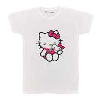 تی شرت بچگانه پرمانه طرح Kitty کد pmt.2366