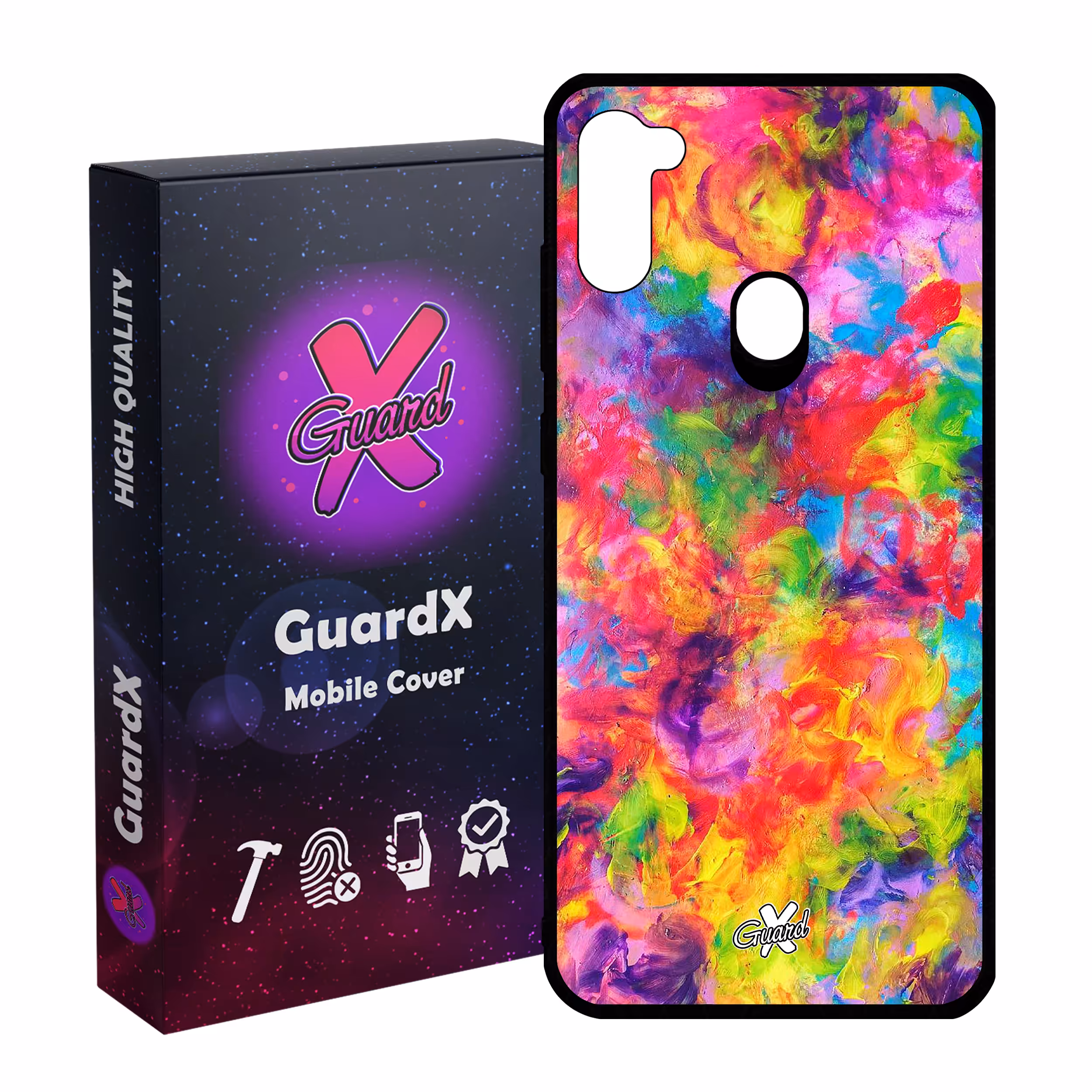 کاور گارد ایکس طرح رنگی مدل Glass10390 مناسب برای گوشی موبایل سامسونگ Galaxy A11