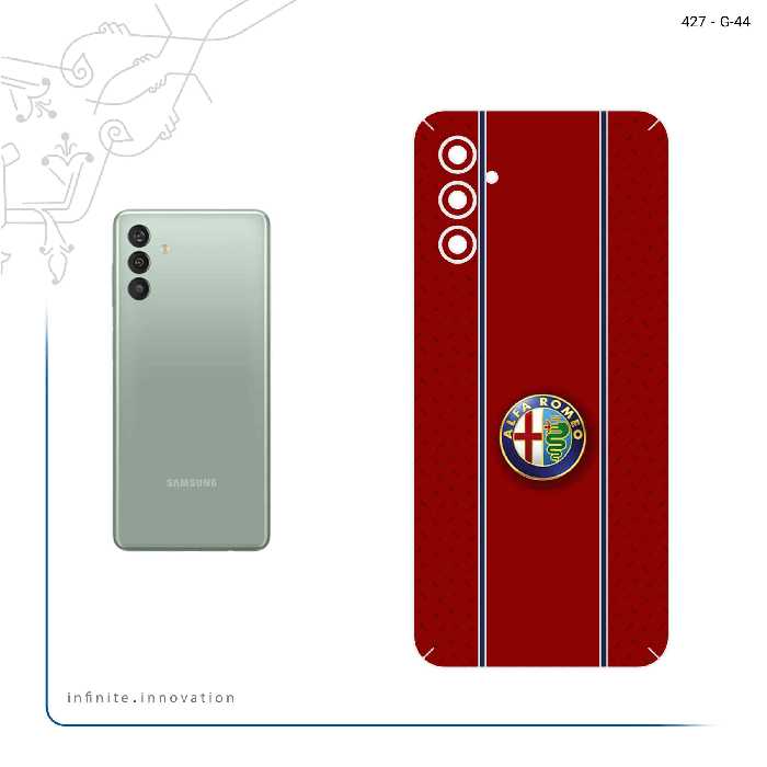 برچسب پوششی ماهوت مدل Alfa Romeo مناسب برای گوشی موبایل سامسونگ Galaxy M13 (India)