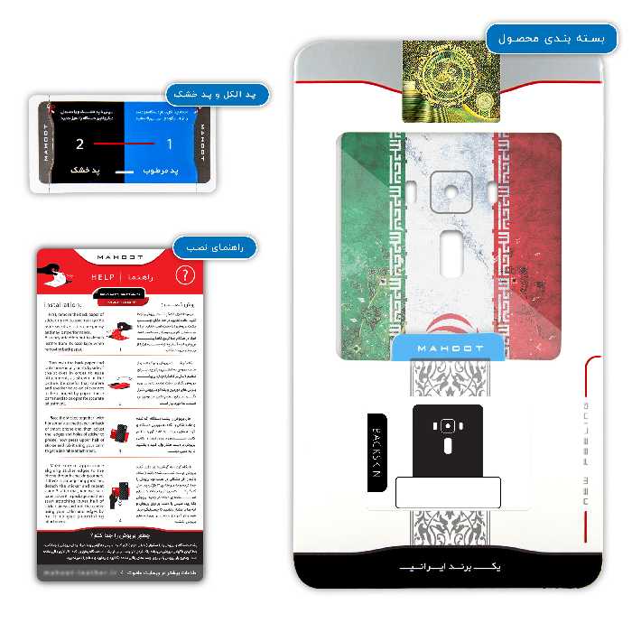 برچسب پوششی ماهوت مدل IRAN-Flag مناسب برای گوشی موبایل ایسوس Zenfone 3 Deluxe ZS570KL