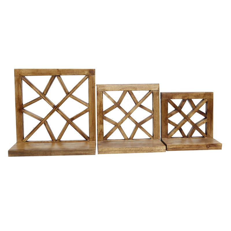شلف دیواری مدل گره چینی مجموعه 3 عددی | کالا مکس