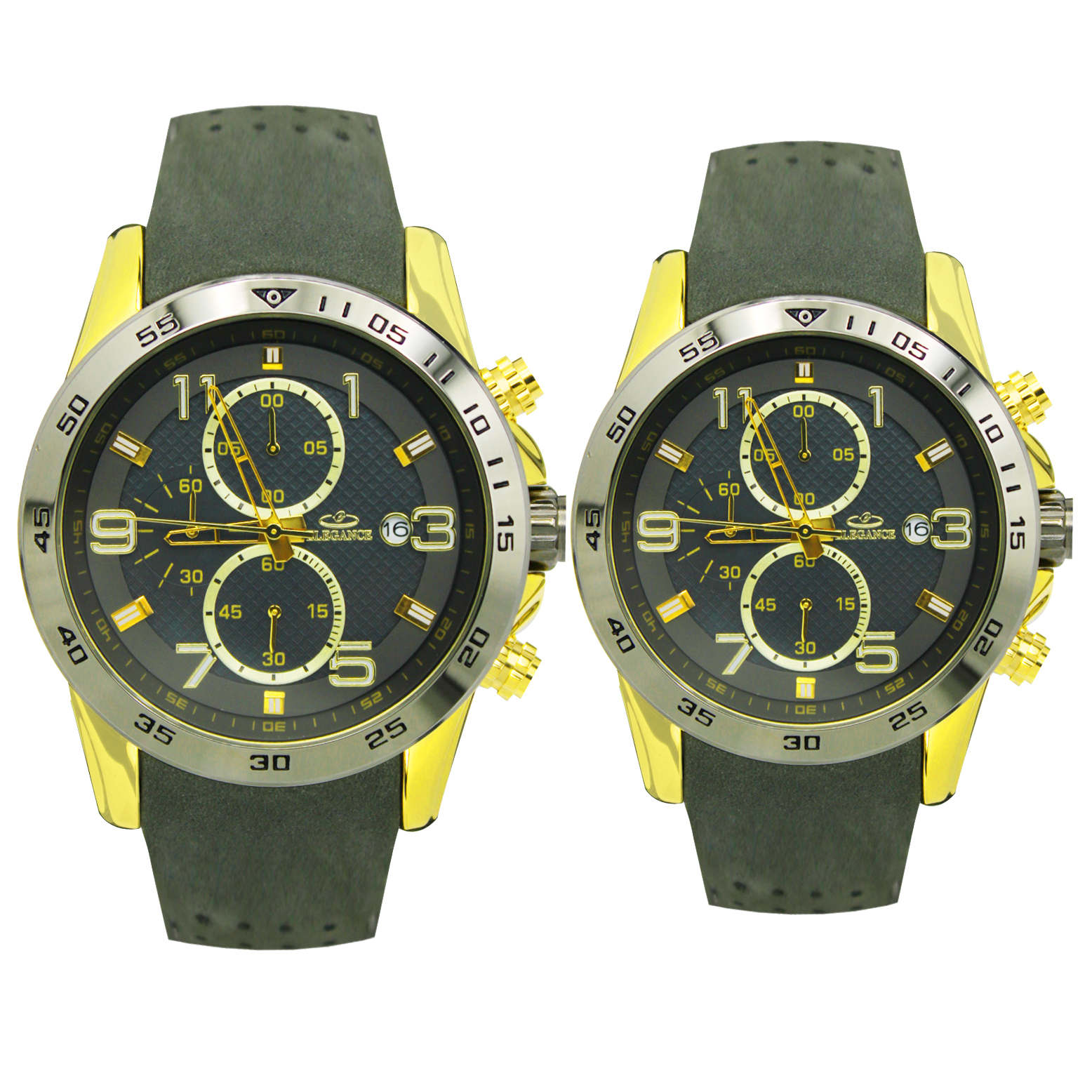 ست ساعت مچی عقربه ای زنانه و مردانه الگانس مدل 88349M