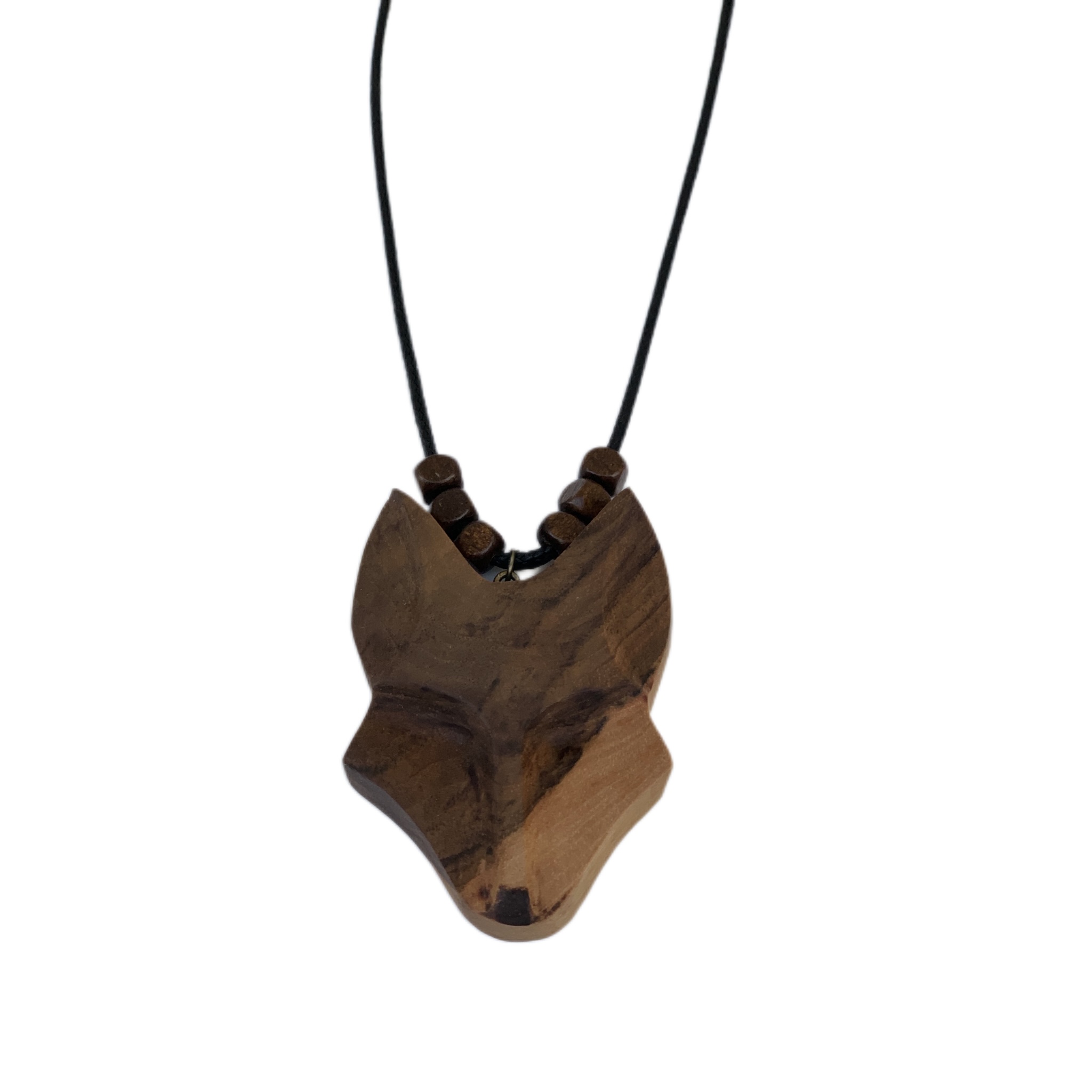 گردنبند مدل چوبي روباه كد 01